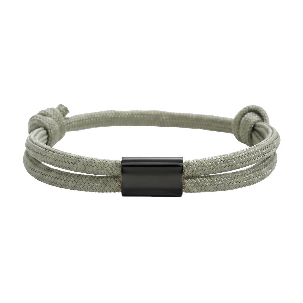 Bracelet en nylon tressé, plaque en acier inoxydable personnalisable, bijou ajustable, idée cadeau facile homme et femme, modèle Veyron