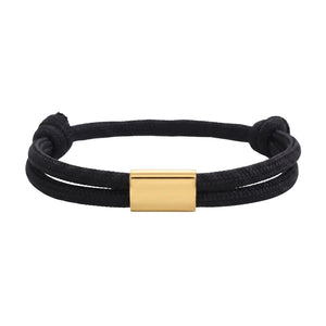 Bracelet en nylon tressé, plaque en acier inoxydable personnalisable, bijou ajustable, idée cadeau facile homme et femme, modèle Veyron