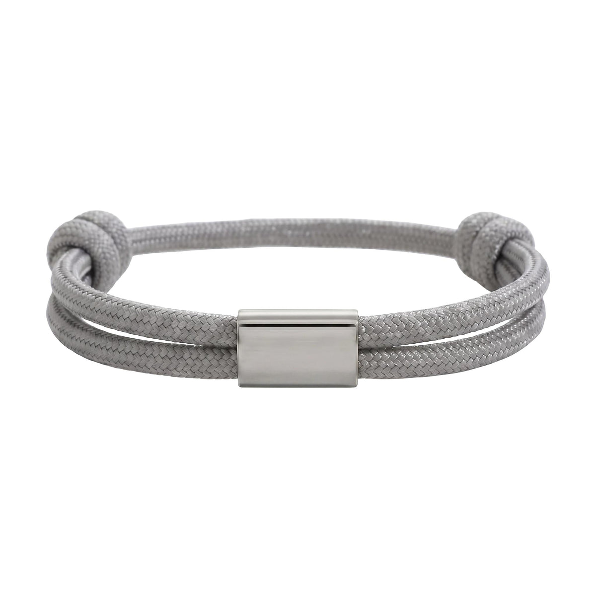 Customizable paracord bracelet, engravable stainless steel plate, adjustable, Veyron model