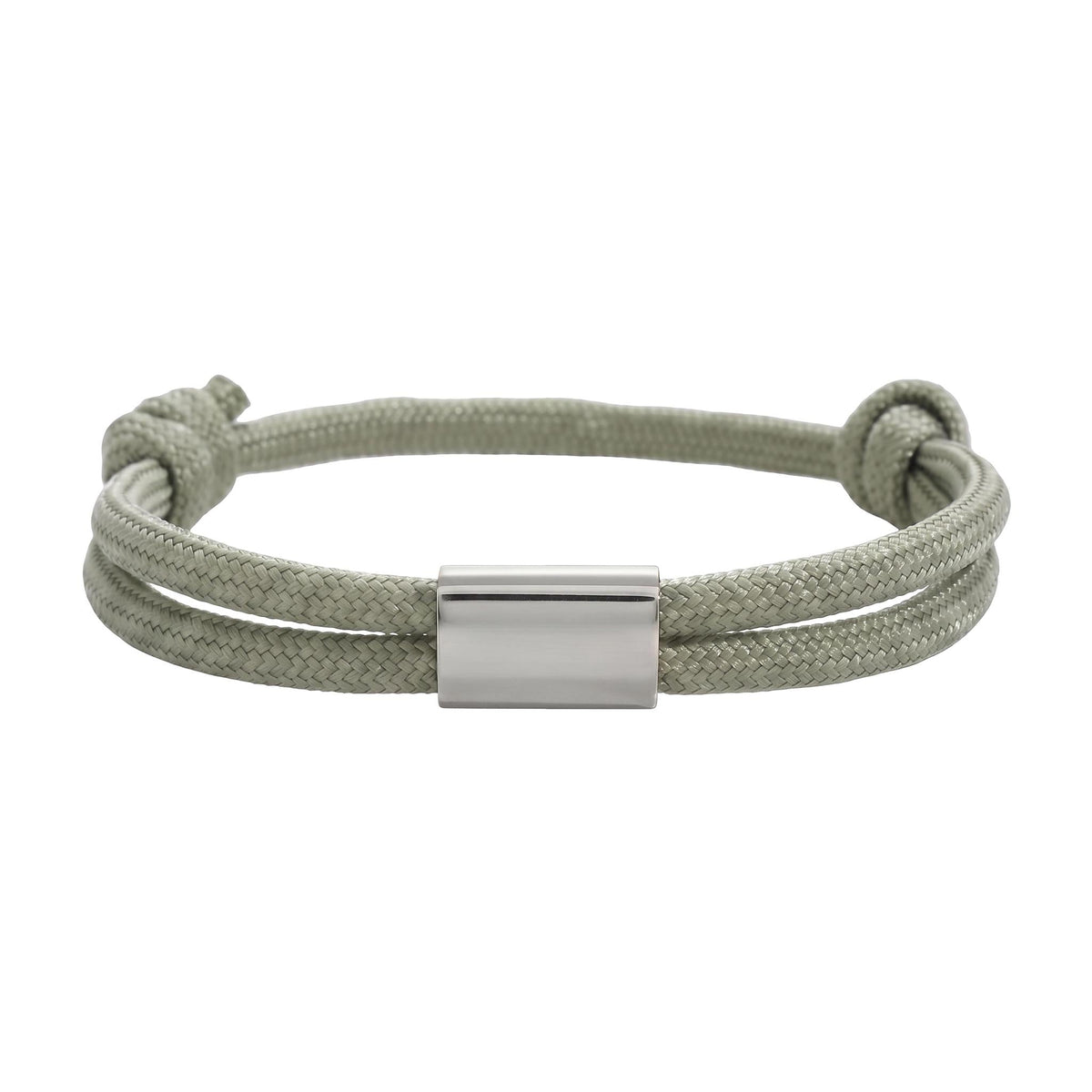 Customizable paracord bracelet, engravable stainless steel plate, adjustable, Veyron model