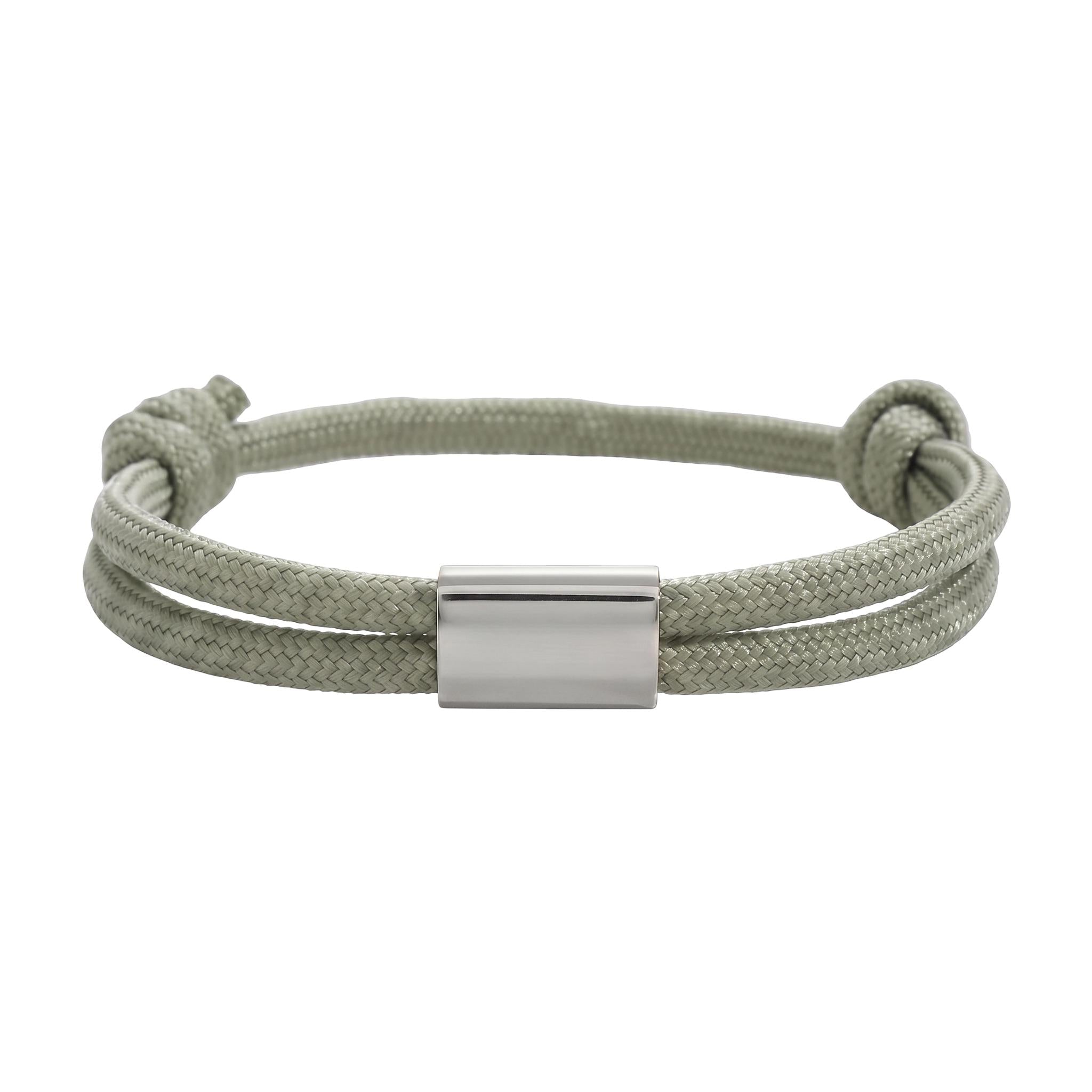 Bracelet en nylon tressé, plaque en acier inoxydable personnalisable, bijou ajustable, idée cadeau facile homme et femme, modèle Veyron