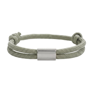 Bracelet en nylon tressé, plaque en acier inoxydable personnalisable, bijou ajustable, idée cadeau facile homme et femme, modèle Veyron