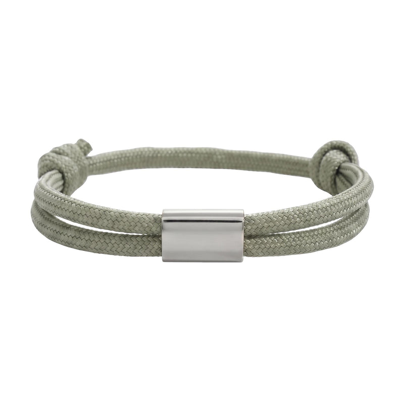 Bracelet en nylon tressé, plaque en acier inoxydable personnalisable, bijou ajustable, idée cadeau facile homme et femme, modèle Veyron