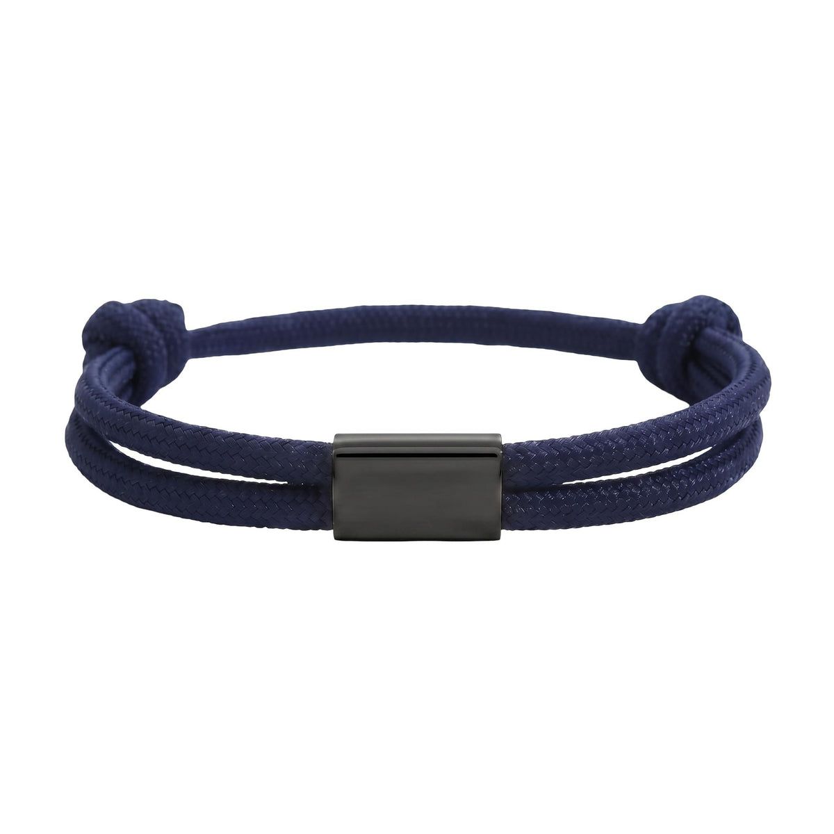 Customizable paracord bracelet, engravable stainless steel plate, adjustable, Veyron model