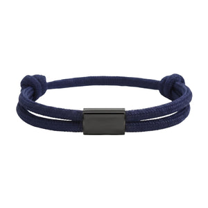 Bracelet en nylon tressé, plaque en acier inoxydable personnalisable, bijou ajustable, idée cadeau facile homme et femme, modèle Veyron