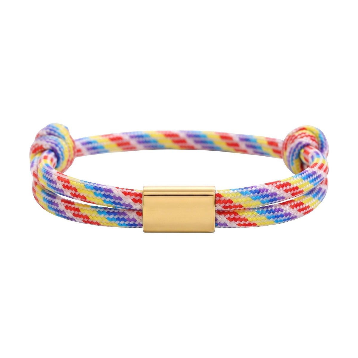 Customizable paracord bracelet, engravable stainless steel plate, adjustable, Veyron model