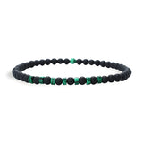 Bracelet en onyx et pierres naturelles, fins, pour homme, modèle Boris - La Boutique du Bracelet