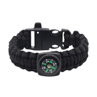 Bracelet en paracorde, bracelet de survie pour randonnée et aventure, sifflet et boussole intégré, modèle Venz - La Boutique du Bracelet