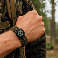 Bracelet en paracorde, bracelet de survie pour randonnée et aventure, sifflet et boussole intégré, modèle Venz - La Boutique du Bracelet