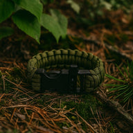 Bracelet en paracorde, bracelet de survie pour randonnée et aventure, sifflet intégré, modèle Norris - La Boutique du Bracelet