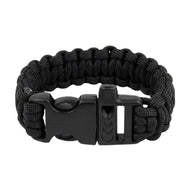 Bracelet en paracorde, bracelet de survie pour randonnée et aventure, sifflet intégré, modèle Norris - La Boutique du Bracelet