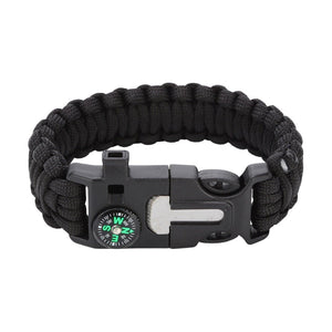 Bracelet en paracorde multifonction, bracelet de survie pour randonnée et aventure, tout en un avec boussole, modèle Grylls - La Boutique du Bracelet