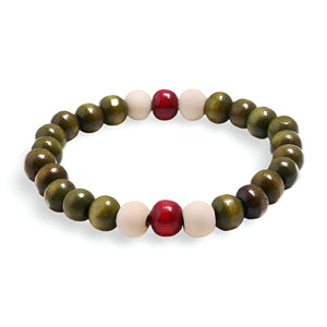 Bracelet en perles de bois, mixte, modèle Solal - La Boutique du Bracelet