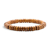 Bracelet en perles de bois, style naturel, pour homme, modèle Bruno - La Boutique du Bracelet