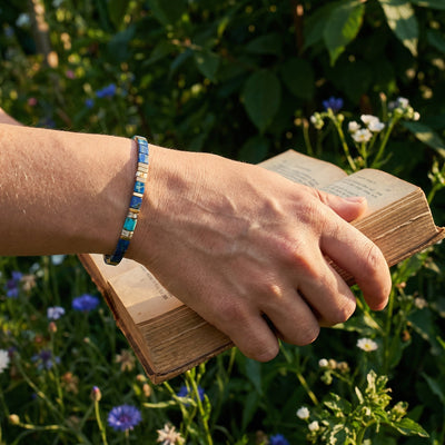Armband mit japanischen Perlen, für Damen, Modell Rika