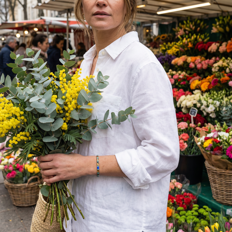 Bracelet en perles du Japon, pour femme, modèle Rina