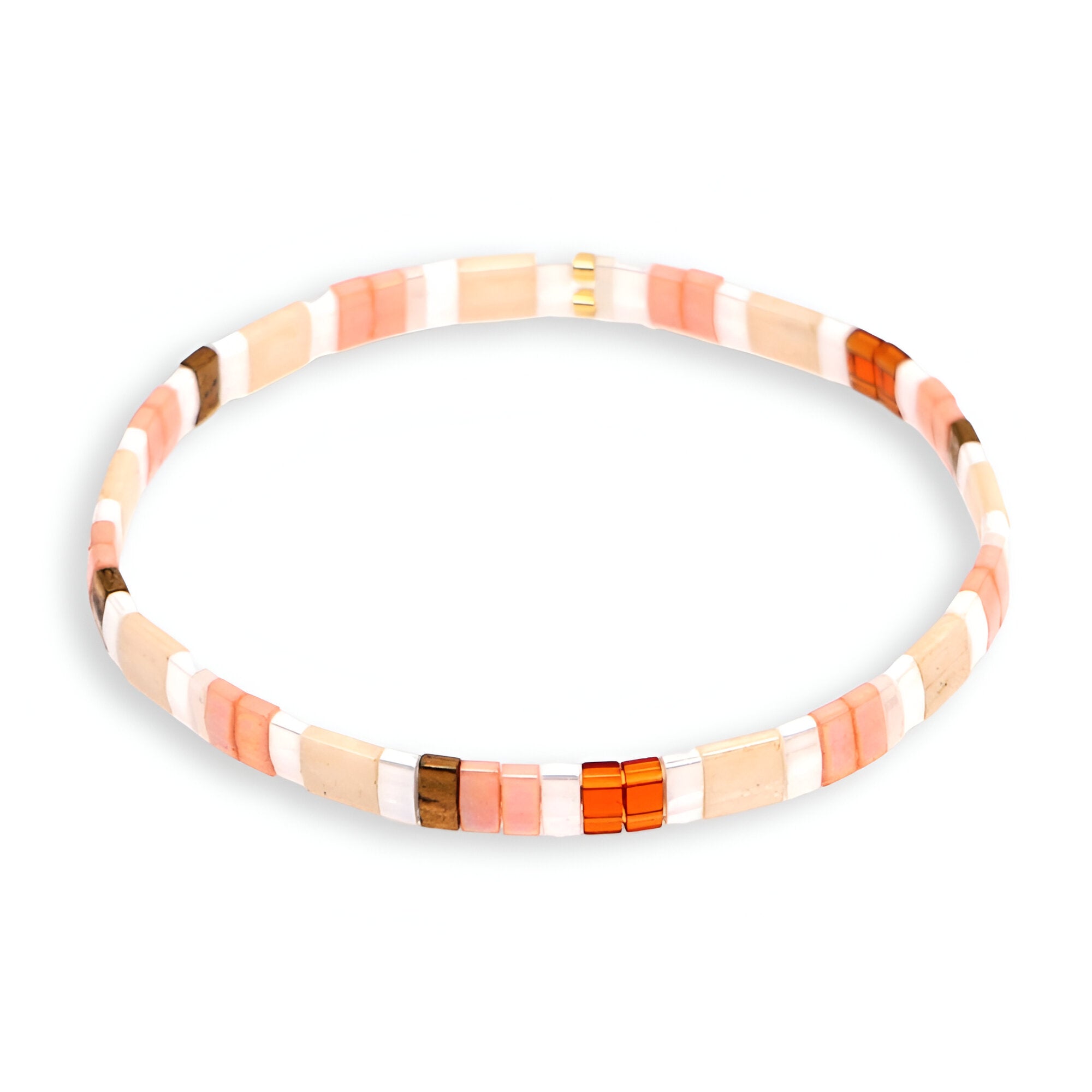 Bracelet en perles du Japon, rosées, pour femme, modèle Louange - La Boutique du Bracelet