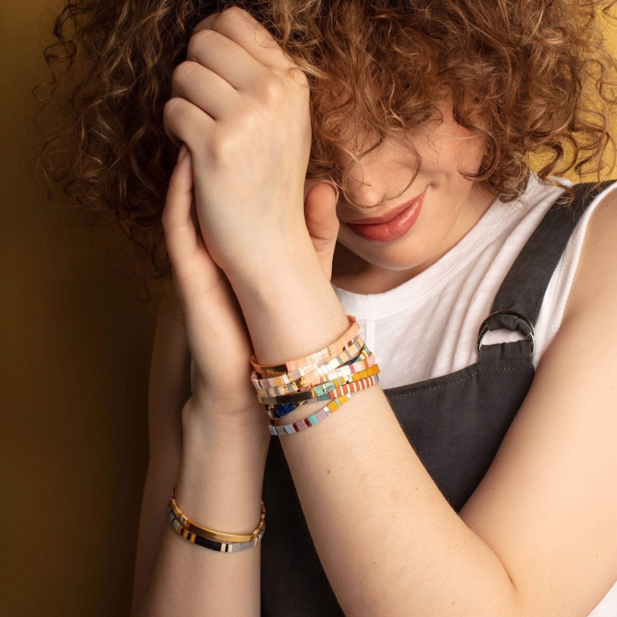 Bracelet en perles du Japon, rosées, pour femme, modèle Louange - La Boutique du Bracelet