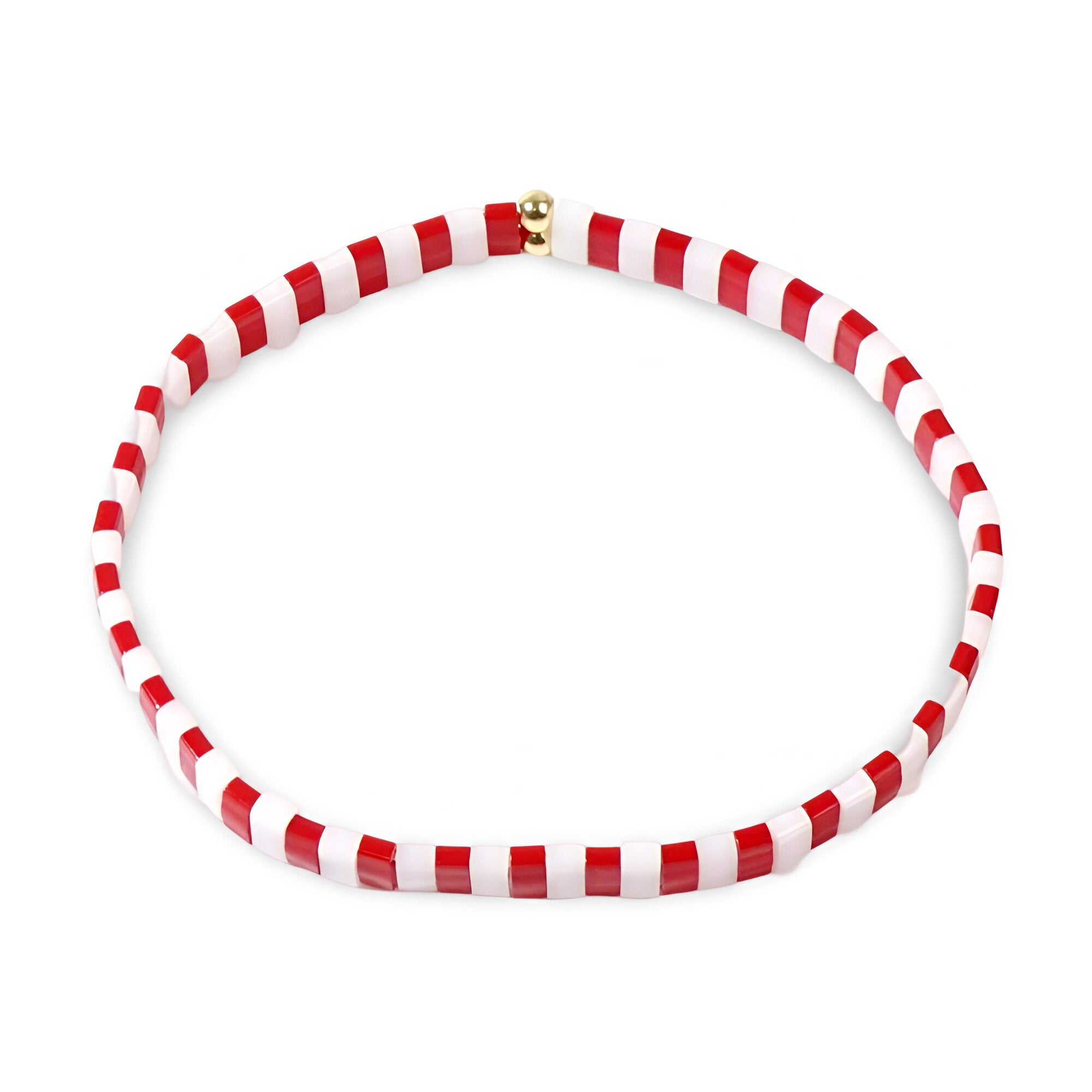 Bracelet en perles du Japon, style noël, pour femme, modèle Santana - La Boutique du Bracelet