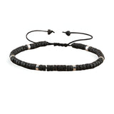 Bracelet en perles naturelles, pierre volcanique, mixte, modèle Hiro - La Boutique du Bracelet
