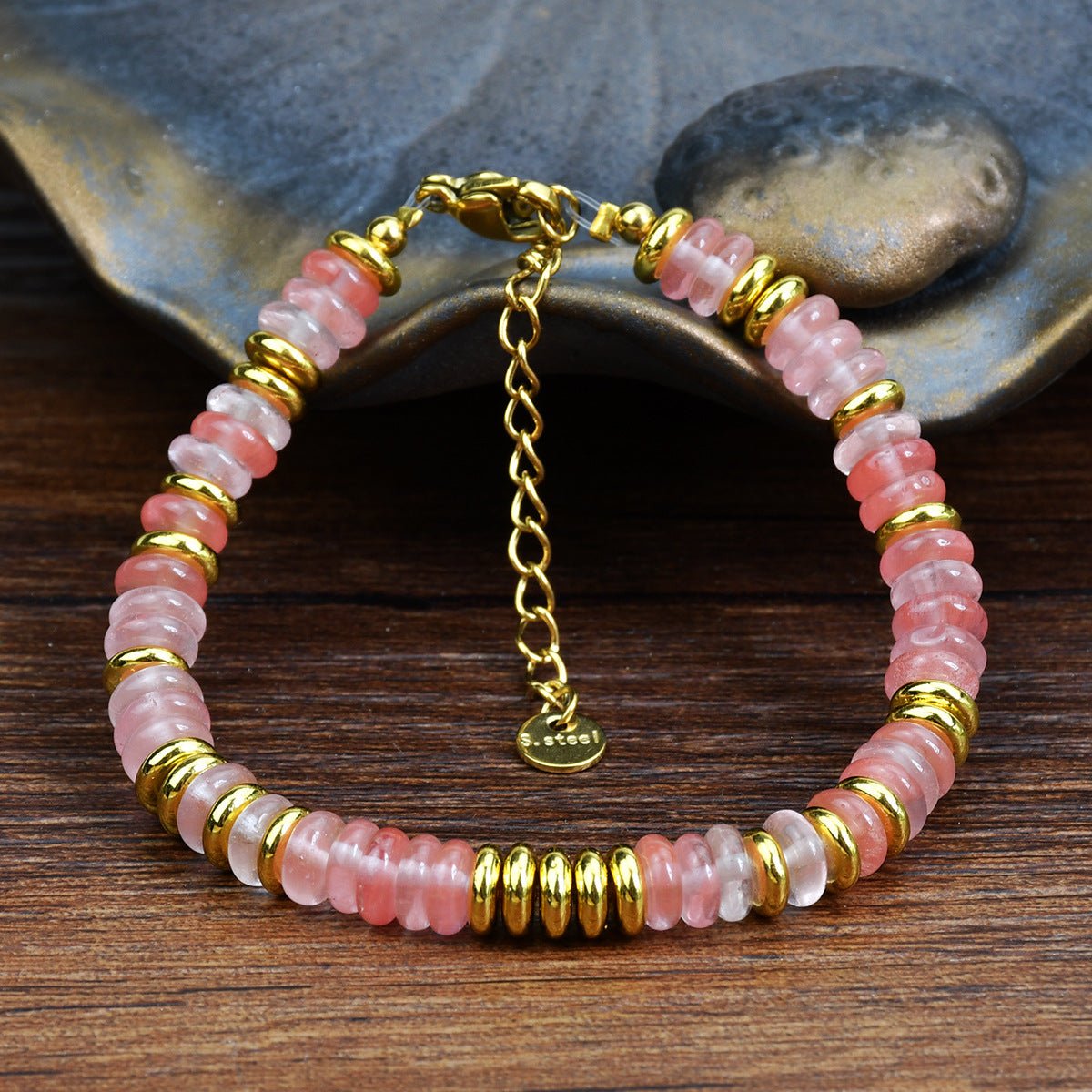 Bracelet en pierres de cristal, look coloré, pour femme, modèle Termi - La Boutique du Bracelet