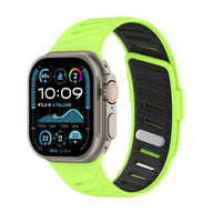 Bracelet en silicone géométrique, fermoir simple, pour Apple Watch, ajustable, modèle Torka - La Boutique du Bracelet