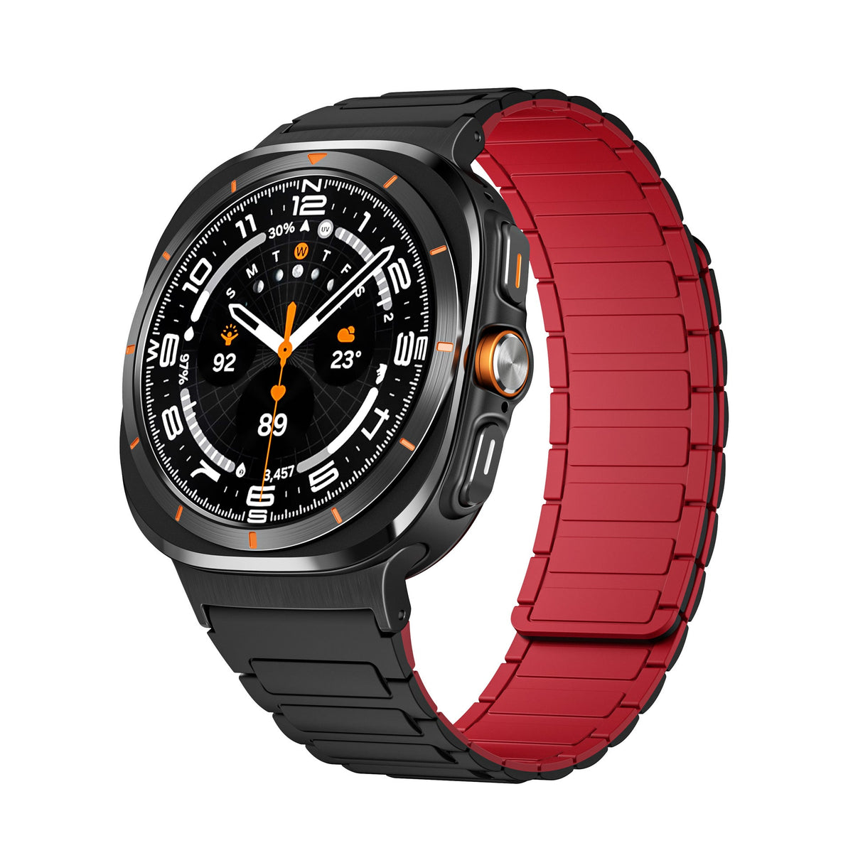 Bracelet en silicone magnétique, nouveau design, pour montre connectée, pour Samsung Galaxy Watch Ultra, modèle Nisto - La Boutique du Bracelet