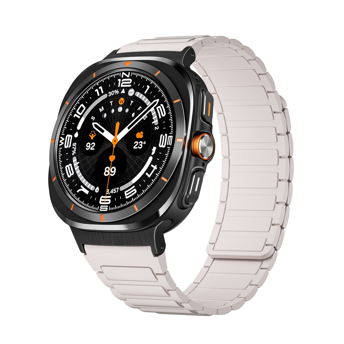 Bracelet en silicone magnétique, nouveau design, pour montre connectée, pour Samsung Galaxy Watch Ultra, modèle Nisto - La Boutique du Bracelet