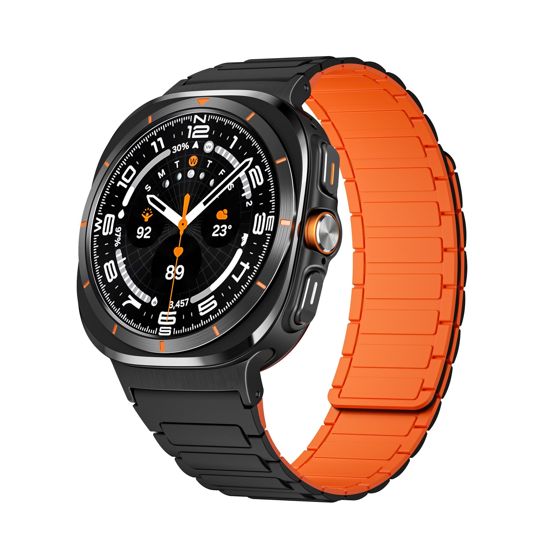 Bracelet en silicone magnétique, nouveau design, pour montre connectée, pour Samsung Galaxy Watch Ultra, modèle Nisto - La Boutique du Bracelet