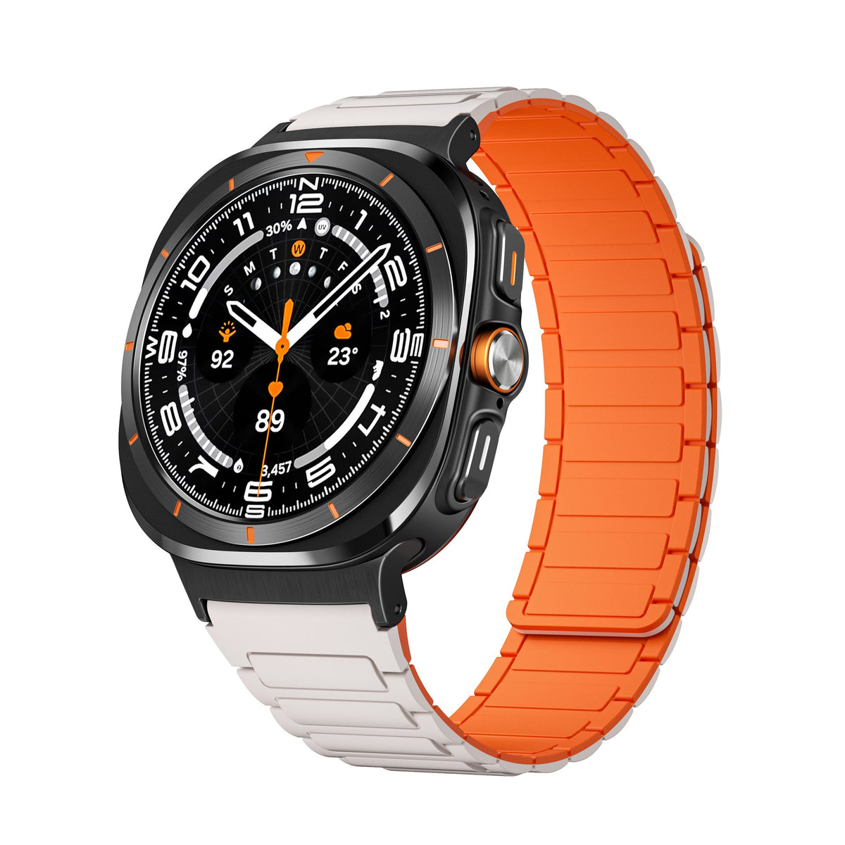 Bracelet en silicone magnétique, nouveau design, pour montre connectée, pour Samsung Galaxy Watch Ultra, modèle Nisto - La Boutique du Bracelet