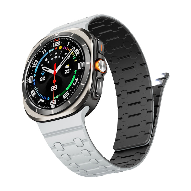 Bracelet en silicone magnétique, pour montre connectée, pour Samsung Galaxy Watch Ultra, modèle Tylor - La Boutique du Bracelet