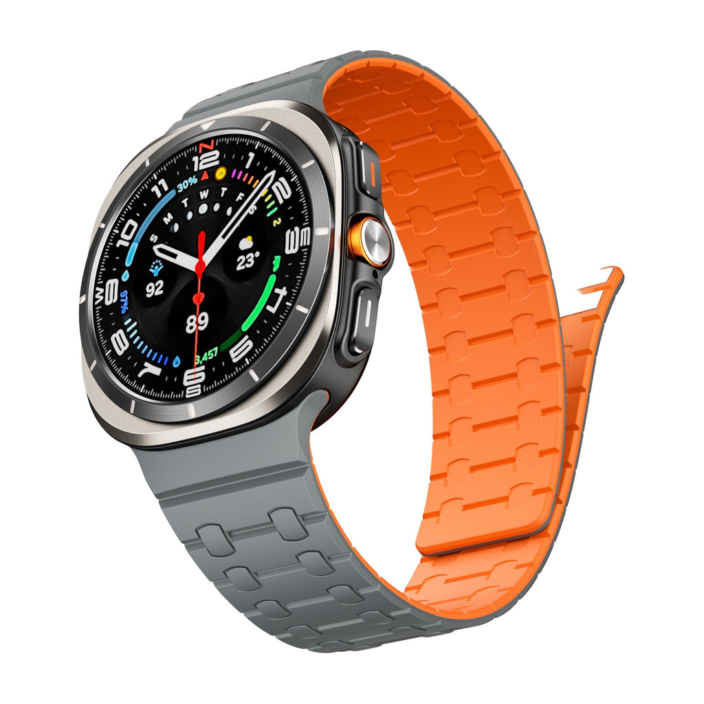 Bracelet en silicone magnétique, pour montre connectée, pour Samsung Galaxy Watch Ultra, modèle Tylor - La Boutique du Bracelet