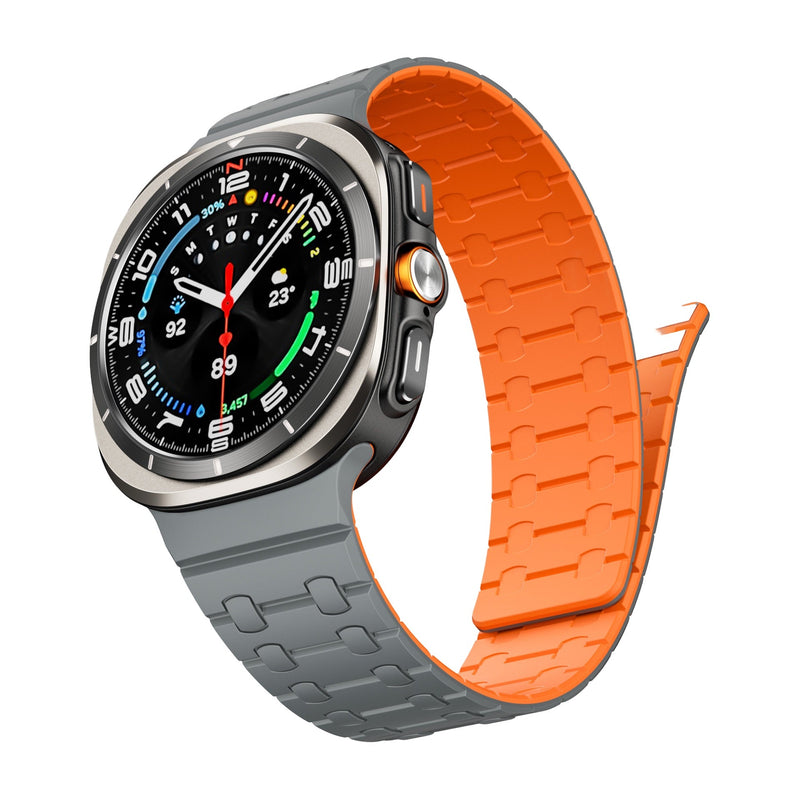 Bracelet en silicone magnétique, pour montre connectée, pour Samsung Galaxy Watch Ultra, modèle Tylor - La Boutique du Bracelet