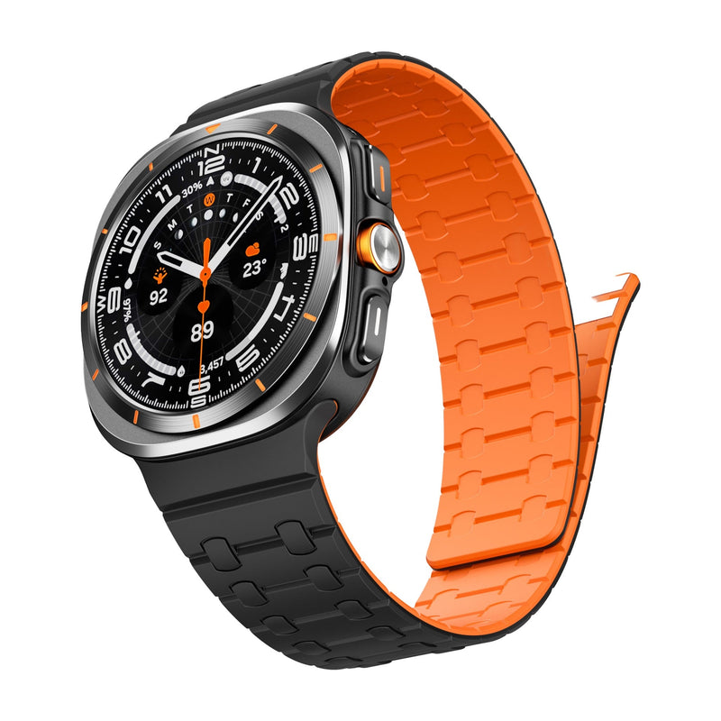 Bracelet en silicone magnétique, pour montre connectée, pour Samsung Galaxy Watch Ultra, modèle Tylor - La Boutique du Bracelet