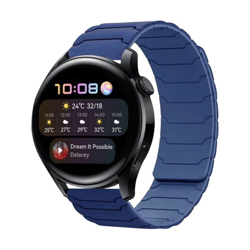 Bracelet en silicone renforcé, pour montre connectée, fermoir magnétique, pour Samsung Galaxy Watch, modèle Xanier - La Boutique du Bracelet