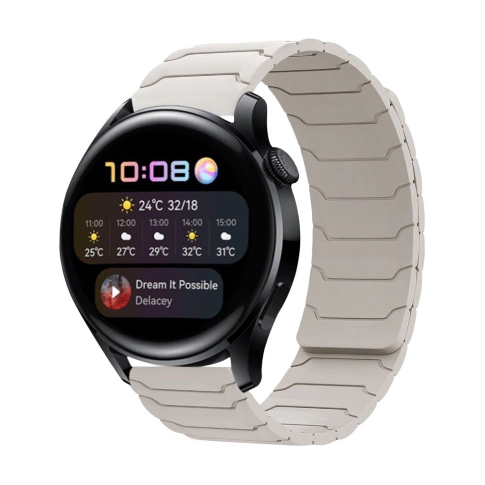 Bracelet en silicone renforcé, pour montre connectée, fermoir magnétique, pour Samsung Galaxy Watch, modèle Xanier - La Boutique du Bracelet