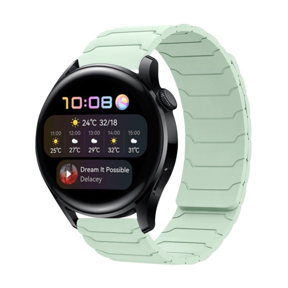 Bracelet en silicone renforcé, pour montre connectée, fermoir magnétique, pour Samsung Galaxy Watch, modèle Xanier - La Boutique du Bracelet