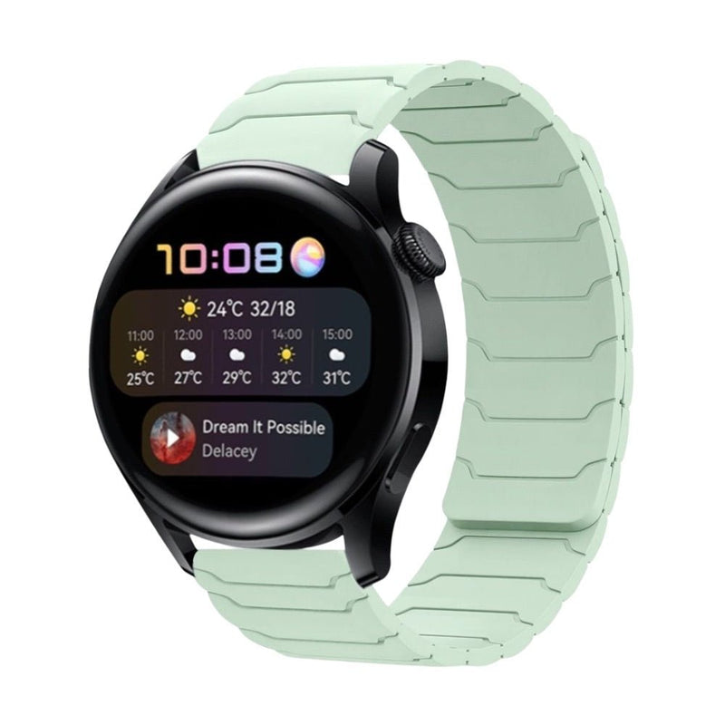 Bracelet en silicone renforcé, pour montre connectée, fermoir magnétique, pour Samsung Galaxy Watch, modèle Xanier - La Boutique du Bracelet