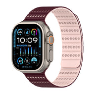 Bracelet en silicone respirant technique, fermoir magnétique, pour Apple Watch, ajustable, modèle Fatal - La Boutique du Bracelet