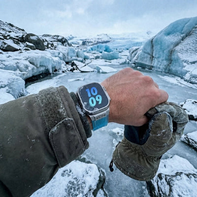 Transparent silicone bracelet for Apple Watch, ultra-durable, adjustable, Cristo model