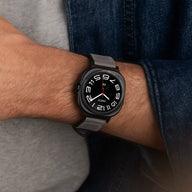 Bracelet en simili vegan magnétique, design classe, pour montre connectée, pour Samsung Galaxy Watch Ultra, modèle Colo - La Boutique du Bracelet