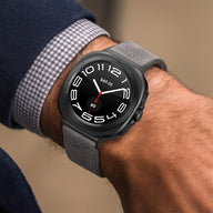 Bracelet en simili vegan magnétique, design classe, pour montre connectée, pour Samsung Galaxy Watch Ultra, modèle Colo - La Boutique du Bracelet