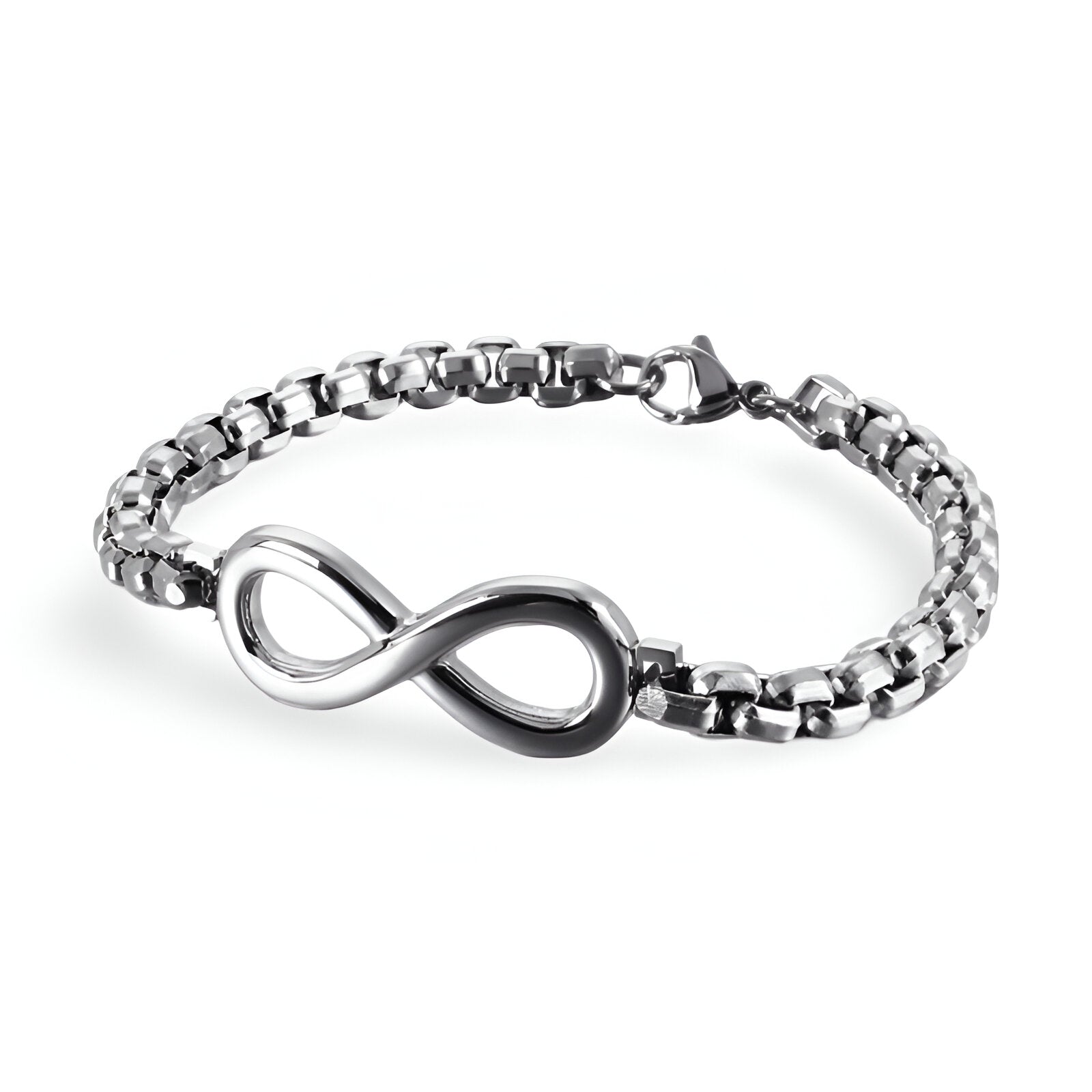 Bracelet en titane, motif infini, modèle Harry - La Boutique du Bracelet