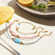 Bracelet fantaisie, poisson coloré, en acier inoxydable, pour femme, modèle Isara - La Boutique du Bracelet