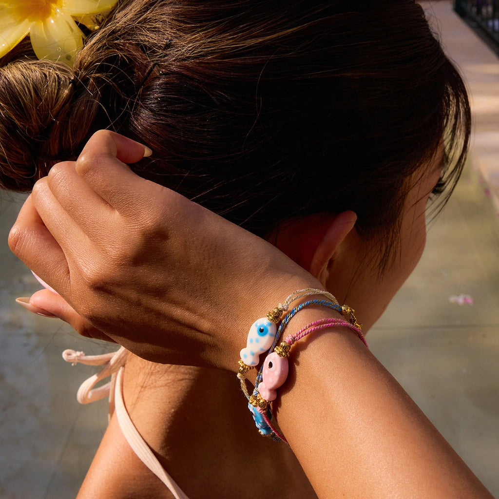 Bracelet fantaisie, poisson coloré, en acier inoxydable, pour femme, modèle Isara - La Boutique du Bracelet