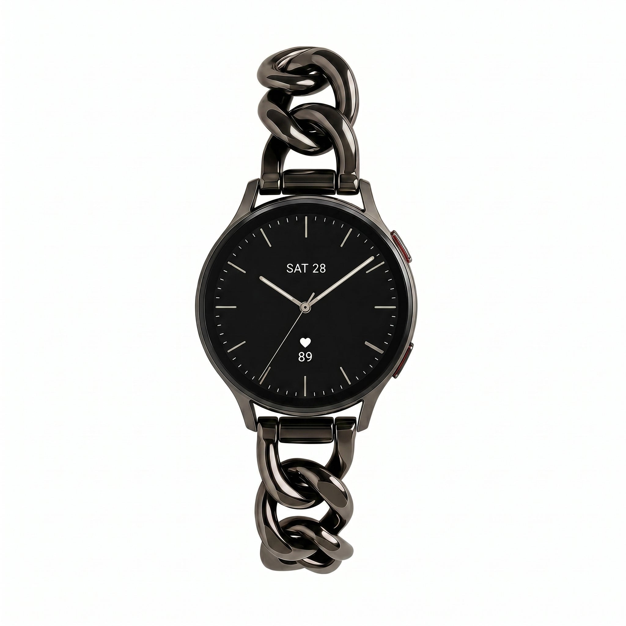 Bracciale donna per smartwatch, maglia gourmette elegante, maglie rimovibili, compatibile con Samsung / Ice Watch / Garmin / Huawei / Honor / Amazfit / Xiaomi, modello Ciza