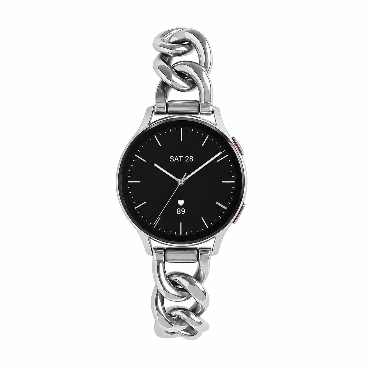 Damenarmband für Smartwatch, elegante Panzerkette, abnehmbare Glieder, kompatibel mit Samsung / Ice Watch / Garmin / Huawei / Honor / Amazfit / Xiaomi, Modell Ciza