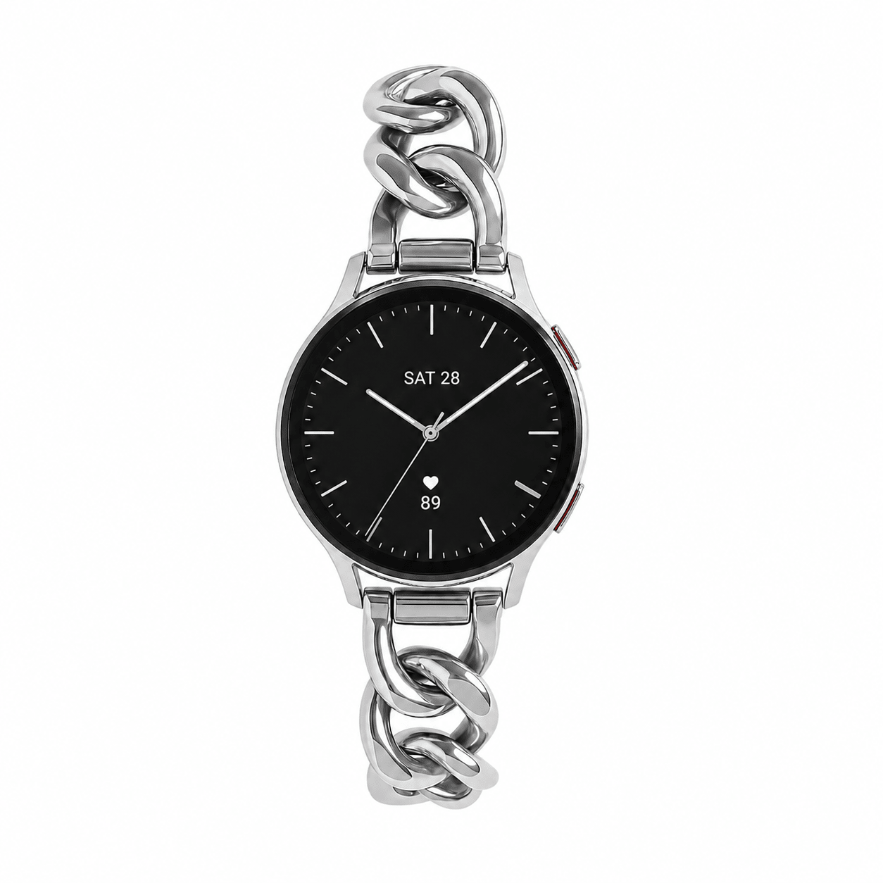 Bracciale donna per smartwatch, maglia gourmette elegante, maglie rimovibili, compatibile con Samsung / Ice Watch / Garmin / Huawei / Honor / Amazfit / Xiaomi, modello Ciza