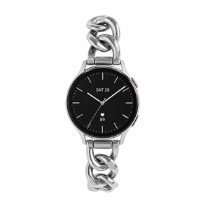 Bracciale donna per smartwatch, maglia gourmette elegante, maglie rimovibili, compatibile con Samsung / Ice Watch / Garmin / Huawei / Honor / Amazfit / Xiaomi, modello Ciza