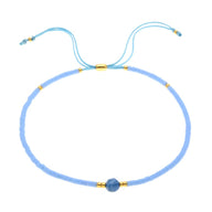 Bracelet fin en perles du Japon Miyuki, perle centrale, pour femme, modèle Kohana - La Boutique du Bracelet